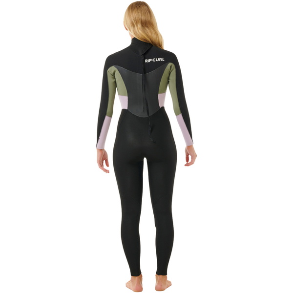 2025 Rip Curl Womens Omega 3/2mm GBS Back Zip Wetsuit 157WFS - Khaki